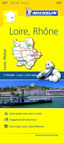 Loire, Rhone Road and Tourist Map (327 Local France)