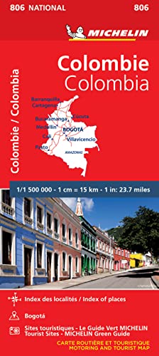 Colombie/Colombia Carte Routiere Et Touristique (806 National)
