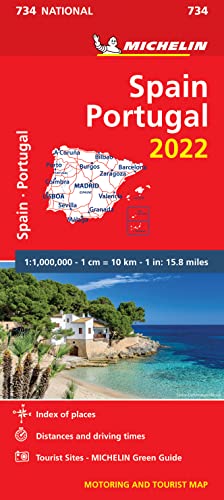 Spain & Portugal 2022 Motoring and Tourist Map (734 National)