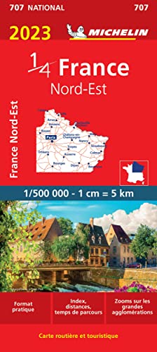 ¼ France, Nord-Est Carte Routière et Touristique (707 National)