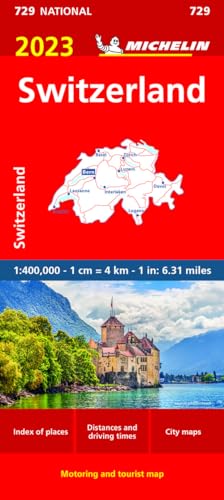 Switzerland 2023 Motoring and Tourist Map (729 National)