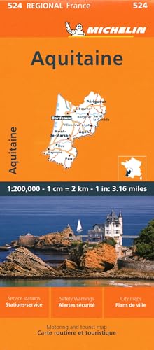 Aquitaine Motoring and Tourist Map (524 Regional France)