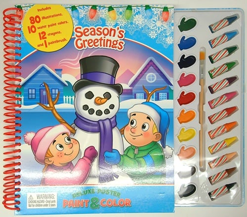 Season's Greetings Deluxe Poster Paint & Color