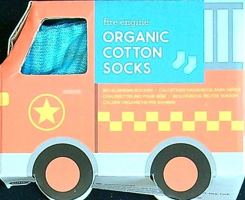 Organic Cotton Socks (Fire Engine)
