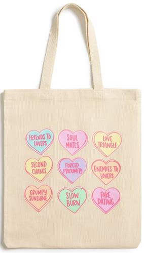 Sweet Tropes Conversation Hearts Canvas Tote Bag (Target Edition)