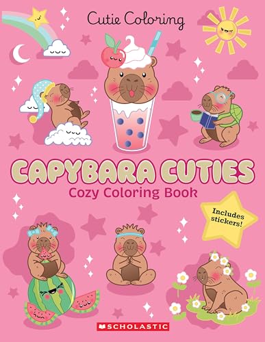 Capybara Cuties Cozy Coloring Book
