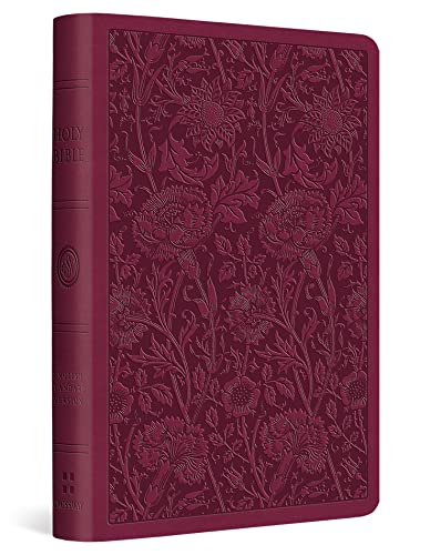 ESV, Value Compact Holy Bible (TruTone, Raspberry, Floral Design)